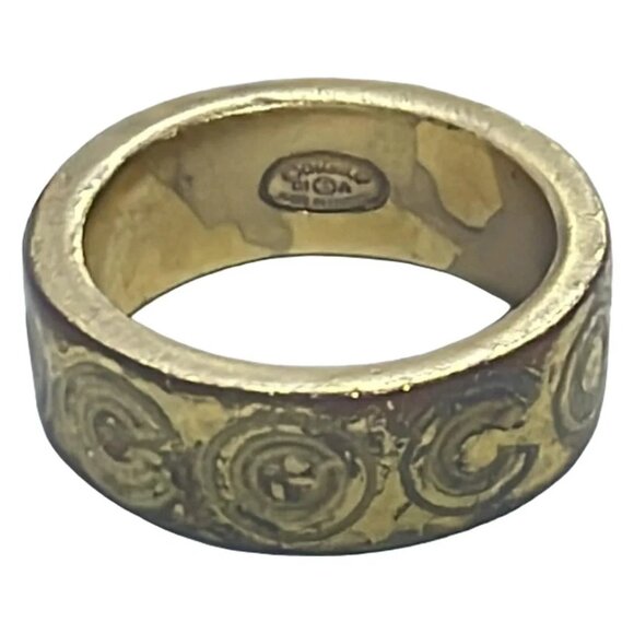 Auth CHANEL - Gold Hardware Ring #6 - Picture 1 of 4